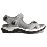 Ecco Offroad 20101-03280 Womens Leather Sandal - Grey - UK 7