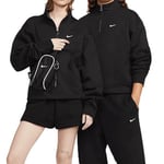 Nike DQ5209-010 Solo Swoosh Sweatshirt Men's BLACK/WHITE Size S