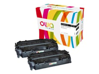 Owa - 2-Pack - Svart - Kompatibel - Tonerkassett (Alternativ För: Canon 719H, Hp Ce505xd) - För Hp Laserjet P2055, P2055d, P2055dn, P2055x