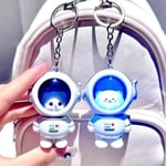 Spaceman Light Glowing Keychain Cartoon Package Pendant  Female