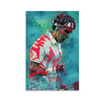 QWSDF Tennis ROGER FEDERER Poster Decorative Painting Canvas Wall Art Living Room Posters Bedroom Painting 08x12inch(20x30cm)