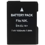 EN-EL14+ Batteri till Nikon D3000 D3100 D3200 D3300 D3400 Etc