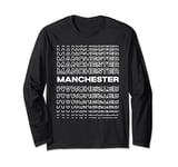 Minimalist City - United Kingdom Modern Manchester Long Sleeve T-Shirt