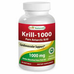 Krill Oil 1000 mg 60 Softgels By Best Naturals