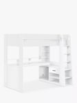 Julian Bowen Blaze Gaming High Sleeper Bed Frame, Single, White