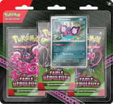 JCC Pokémon : Blister de 3 boosters Pêchaminus Écarlate et Violet – Fable Nébuleuse (3 boosters et 1 Carte Promo Brillante)