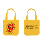 Tote Bag The Rolling Stones Hackney Diamonds Watercolor Tongue Jaune