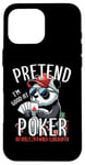 Coque pour iPhone 16 Pro Max Poker Panda Jeu de cartes à jouer Panda