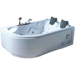 Eliteshopping - Baignoire Balnèo blanc 170 x 115 cm pour 2 personnes 15 jets– Dahlia