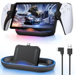 Led Chargeur Pour Ps Portal,Accessoire Compatibles Avec Playstation Portal Remote Player,Psp Support De Charge(Noir)