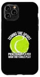 Coque pour iPhone 11 Pro Tennis Le joueur de pickleball sportif souhaite pouvoir jouer