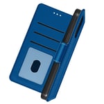 Wallet Folio Case with Stand for iPhone 13 Mini - Blue