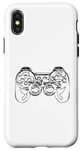 Coque pour iPhone X/XS Contrôleur de jeu pour garçons Sketch Game Console Jeux