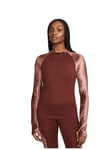 WOMENS NIKE AIR MIDLAYER LONG SLEEVE TOP SIZE XS (DD4417 273)