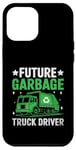 Coque pour iPhone 12 Pro Max Future Garbage Truck Driver Déchets Collecteur de déchets Sanitation