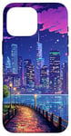 iPhone 16 Pro Max New York Manhattan Walk View Retro Pixel Art Case