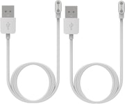 Lot de 2 chargeurs compatibles avec le chargeur Livall BH60SE/BH51T/BH51M/BH50T/BH50M/BH62/MT1,câble de charge USB magnétique pour casque de vélo intelligent 60 cm 100 cm