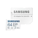 MicroSDXC 64GB evo Plus CL10 uhs-i U3 +Adapter MB-MC64KA/EU - Samsung