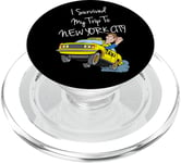 I Survived My Trip To New York City Funny Sarcastic NYC Taxi PopSockets PopGrip pour MagSafe