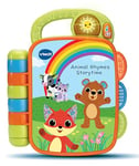 VTech Baby Animal Rhymes Storytime, Interactive Baby Book with 6 Wipe Clean Pages, Light-up Button, Songs & Melodies, Gift for Babies 9, 12, 18 months +, English Version