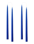 Kunstindustrien Hand Dipped Candles, 4 Pack Blå