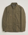 Herno Washed Cotton Field Jacket Military