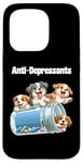 iPhone 15 Pro Mental Awareness Natural Anti-Depressant Funny Dog Puppies Case