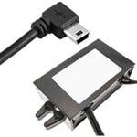 Cablemarkt - Convertisseur de tension cc à cc de bornes à usb miniUSB-mâle 12V à 5V