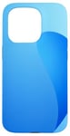 Coque pour iPhone 15 Pro Style minimaliste bleu