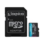 Kingston Canvas Go! Plus - flash-minneskort - 64 GB - mikroSDXC UHS-I