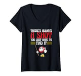 Womens There's Always A Shot You Just Have To Find It Billiards V-Neck T-Shirt