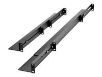 Startech.Com 1U 19 Inch Server Rack Rails, 24-36 Inch Adjustable Depth, Universal 4 Post Rack Mount Rails, Network Equipment/Server/Ups Mounting Rail Kit, Hpe Proliant, Dell Poweredge - 4 Post Rack Rails (Unirails1ub) - Tannstangsett - Rackmonterbar