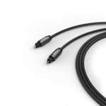 Câble audio à fibres optiques, connecteur ODT (Toslink), métal., 3,0 m