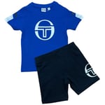 Ensembles de survêtement Sergio Tacchini  Ensemble été enfant  VESLY Bleu et Noir