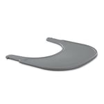 hauck Alpha Click Tray, Grey - Plastic Tray for Alpha+ Wooden Highchair 6 Months+, Just Seconds to Remove and Fix, Easy to Clean, Made of Recycled Material