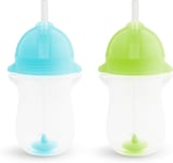 Munchkin Click Lock Tip & Sip Straw Cup Set, Baby Toddler Sippy Cups with Straw,