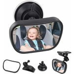 Miroir Auto Bébé Rétroviseur,Bébé Vue Arrière Miroir pour Siège Arrière Miroir de Voiture pour Bébé en Sécurité