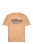 Timberland Short Sleeve Graphic Slub Tee Light Wheat Boot Beige