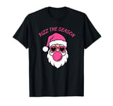 Christmas Santa Pink Rizz The Season Pink Gum T-Shirt