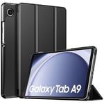 TiMOVO Coque Compatible avec Samsung Galaxy Tab A9 8,7" 2023, Étui de Protection Fin et Léger avec Dos en PC Rigide pour Samsung Galaxy Tab A9 8,7" SM-X110/X115/X117, Noir