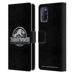 OFFICIAL JURASSIC WORLD FALLEN KINGDOM LOGO LEATHER BOOK CASE FOR OPPO PHONES