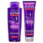 L'Oreal Elvive ANTI-BRASSINESS PURPLE Shampoo AND Conditioner TWIN PACK