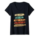 Womens You Can't Tell Me What To Do You're Not My Granddaughter V-Neck T-Shirt