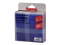 Hama - CD/DVD-fodral - blå, röd, grön, orange, violett (paket om 50)