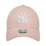 Casquette FEMME New Era coton rose tweed