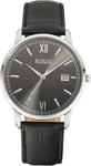 Rivado Montre Hommes Massif Inox 39,5mm Classique Élégant Sobre Date 5 BAR