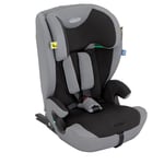 Graco Energi i-Size R129, rehausseur à harnais 2-en-1 ISOFIX avec attache supérieure, de 76 à 150 cm (de 15 mois jusqu'à environ 12 ans), face à la route, gris/noir, Meteor