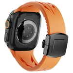 Apple Watch 10 46mm, 9/8/7 45mm, Ultra/Ultra2 49mm, etc. Klokkerem - Oransje