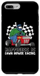 Coque pour iPhone 7 Plus/8 Plus Happiness Is Lawn Mower Racing Tondeuse à gazon jardinier