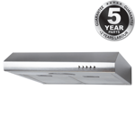 SIA STE50SS 50cm Stainless Steel Slimline Visor Cooker Hood Kitchen Extractor